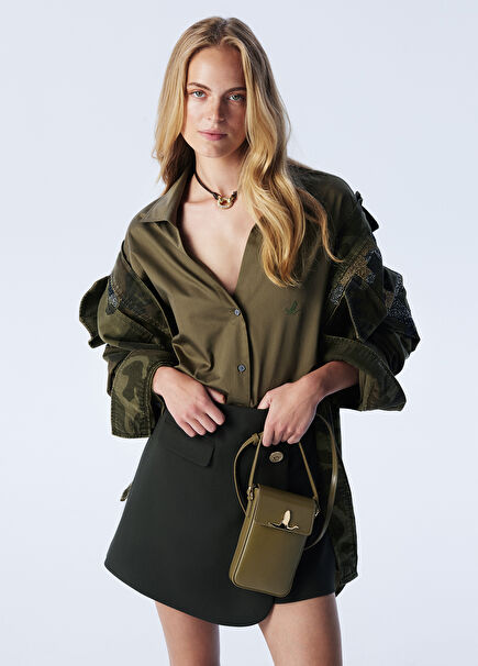 Milano Khaki Womens Leather Bag