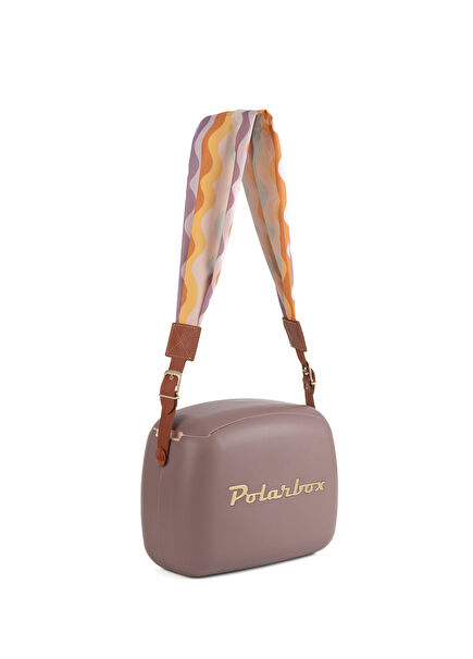 Prinkstyle Ondas Classic Deri Kayışlı Mauve Gold Soğuk ve Sıcak Tutucu Yemek Çantası 6 lt