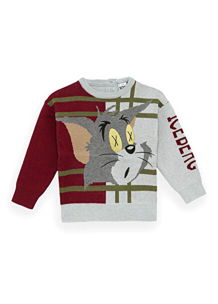 Krem Uzun Kollu Kız Bebek Kazak 