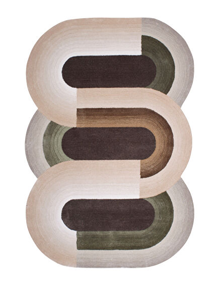 Geo Costom Made Special Viscose Wool Blended Carpe