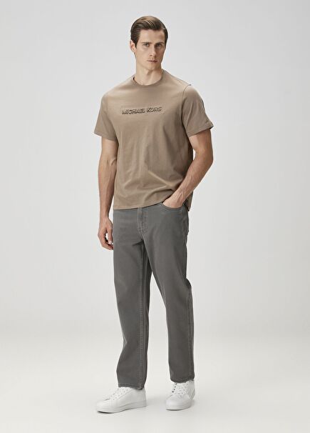 Gri Organik Pamuk Jean Pantolon