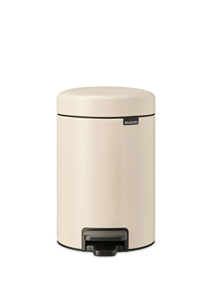Newicon Beige Color Pedal Trash Bin 3 Lt