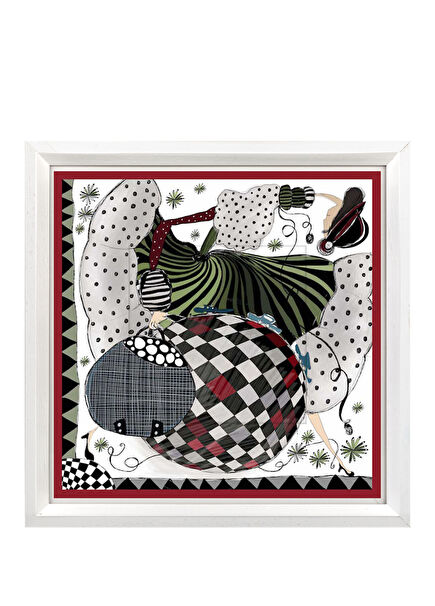 Cher Chez La Woman Wooden Framed Silk Scarf