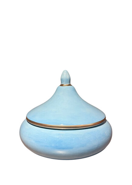 Capri Blue Gold Ceramic Dish