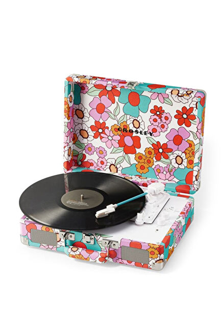 Cruiser Plus Colorful Bluetooth Receiver and Portable Record Player Turntable