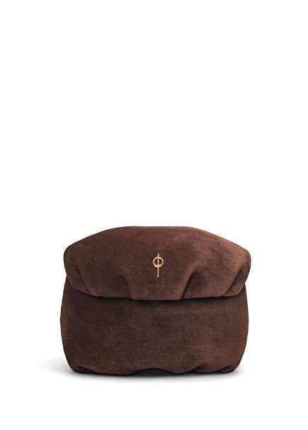 Leda Mini Brown Women's Suede Bag