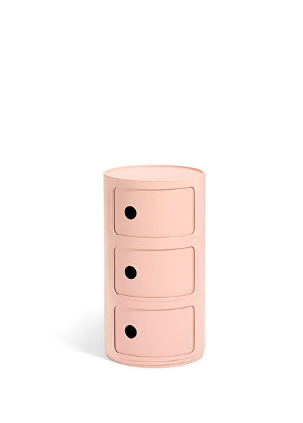 Componibili 3 Çekmeceli Bio Pembe Modül