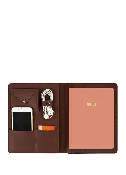 Vegan Organizer Kılıf Bordo Mini Tablet Kabı 