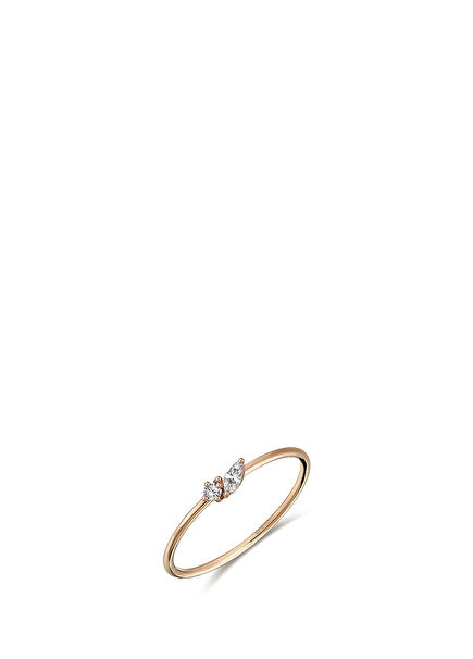 Mini Marquise 14K Gold Women's Diamond Ring