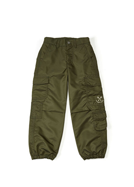 Yeşil Unisex Çocuk Kargo Pantolon