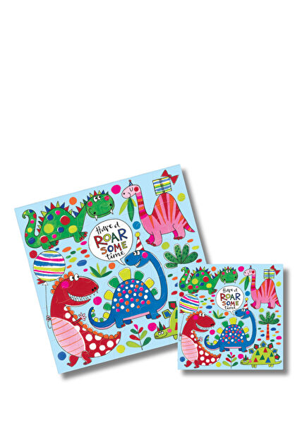 Roar Some Time Dinosaur Puzzle Birthday Greeting Card