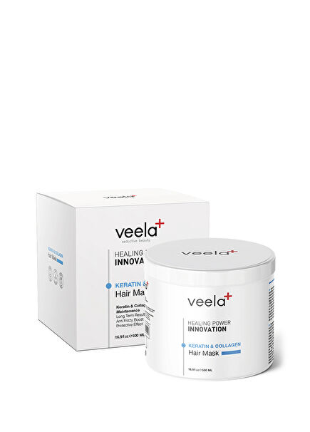 Keratin & Collagen Hair Mask Collagen and Keratin Hair Care Mask for Dry and Damaged Hair 500 ml