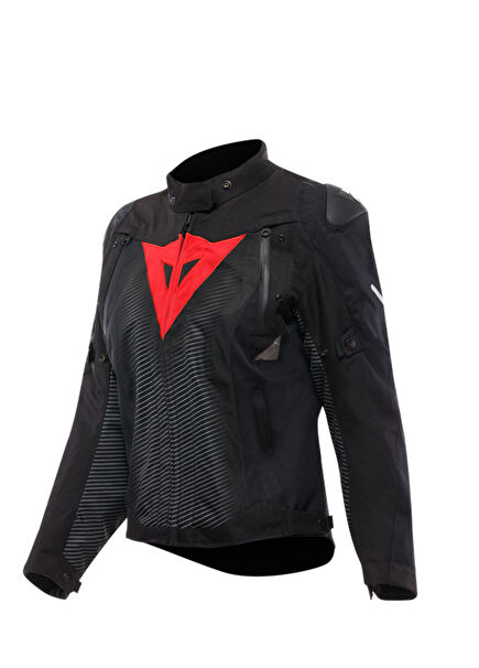 Super Sprint Black Red Lava D-Dry Women's Motorcycle Jacket