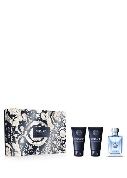 Pour Homme EDT Parfüm 50 ml + Saç ve Vücut Şampuanı 50 ml + Traş Sonrası Jeli 50 ml Erkek Parfüm Seti