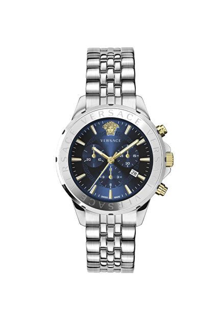 VRSCVEV601923 Metalik Gri Çelik Erkek Kol Saati