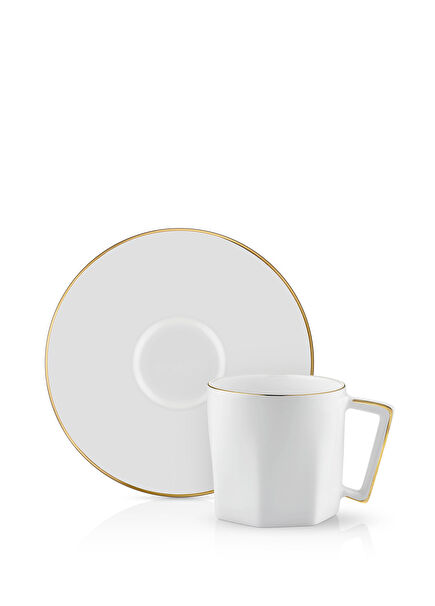 Mislina 6-piece Gold Tea Cup Set