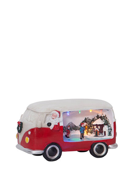 411253 Merryville Ledli Kırmızı Araba Dekoratif Yılbaşı Aydınlatması