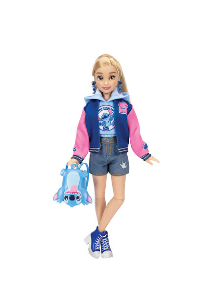 ily 4ever Stitch Kolej Temalı Model Bebek ve Aksesuarları 23946