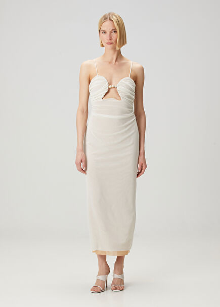 Siobhan Off-White Midi Dress