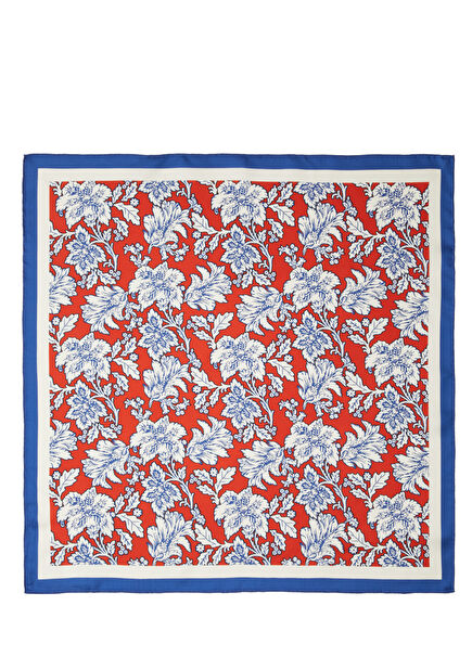 Desenli 70x70 İpek Eşarp