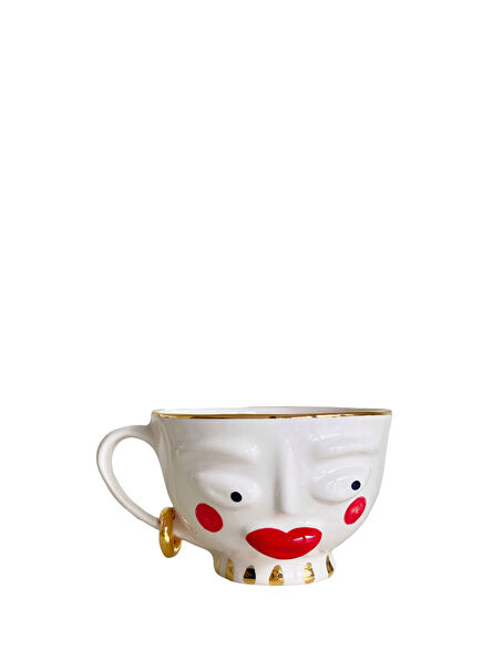 Rukiye Büyük Boy Seramik Kahve Fincanı