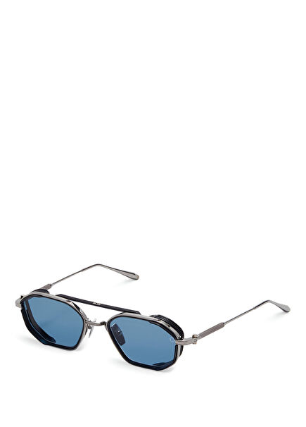 Eris Two Aks-508B-51 Silver Men's Sunglasses