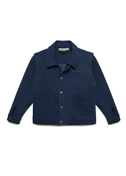 Nº01 Blue Kids Organic Cotton Jacket Vest