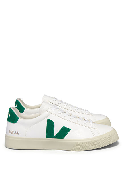 Campo Chromefree White Green Women Leather Sneaker