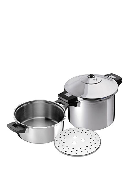 Duromatic 3014 2-piece Pressure Cooker Set 4+8 L