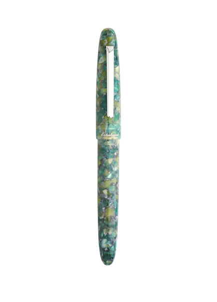 Estie Sea Glass Fine Tip Palladium Fountain Pen
