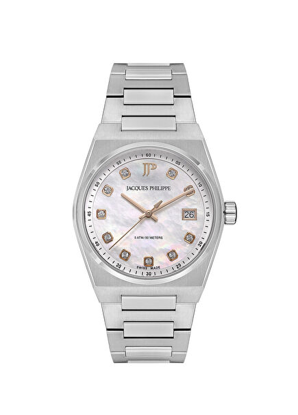 JPQLS521386S Metalik Gri Kadın Kol Saati