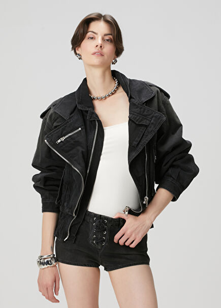 Aneli Antrasit Denim Ceket