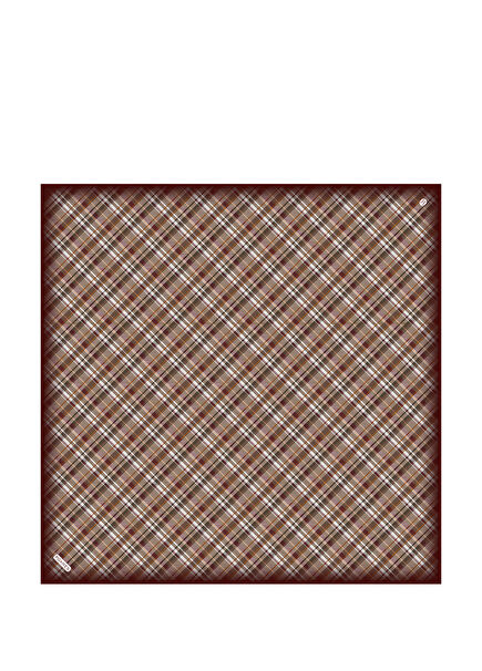 Mevsim Plaid Patterned Twill Silk Women's Scarf