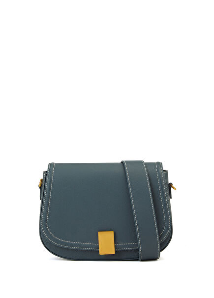 Classic Lacivert Kadın Deri Çanta