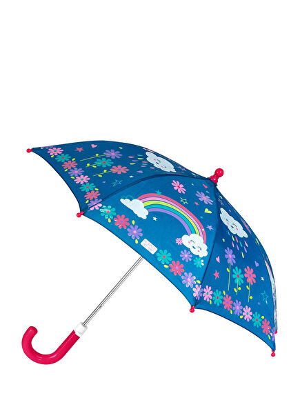 Gökkuşağı Desenli Renk Değiştiren Şemsiye