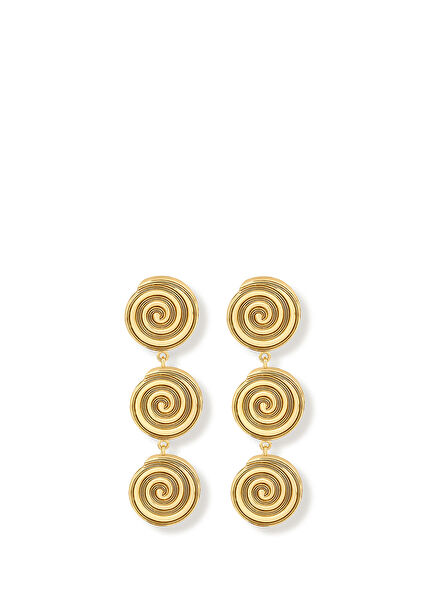 Speira Trio Kadın Altın Kaplama Küpe