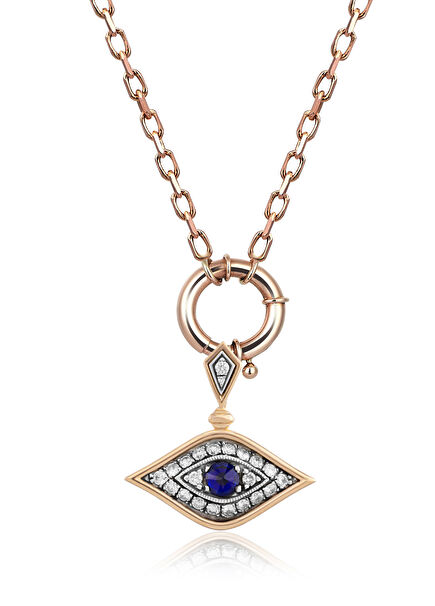 Nature Reflection Eye Women's Gold Pendant