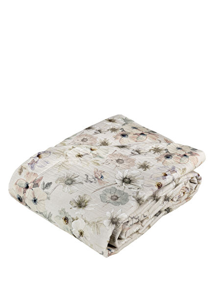 Orticola Brown Double Bedspread