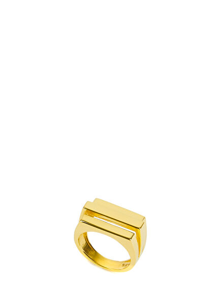 Avril Stick Shaped Women's Gold Plated Ring