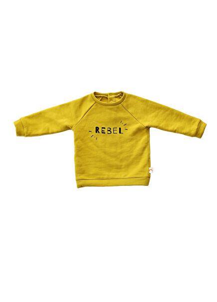 Moss Rebel Küf Yeşili Unisex Çocuk Sweatshirt