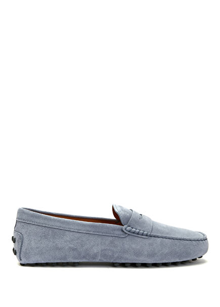 Grey Mens Leather Loafer