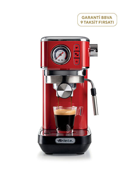 Moderna Kırmızı Espresso Slim Kahve Makinesi