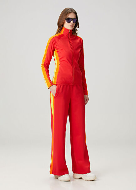 Strive Wide Leg Kırmızı Eşofman Altı