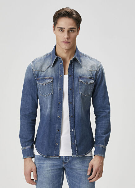 Blue Denim Shirt
