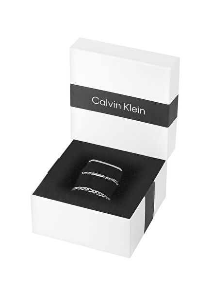 CKJ35700003 Metallic Grey Steel Unisex Bracelet