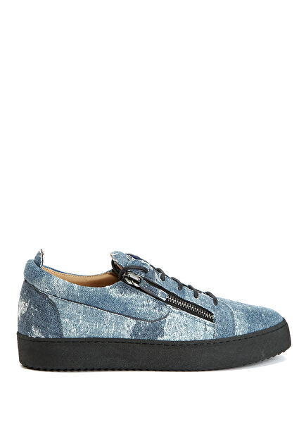 Frankie Mavi Erkek Denim Sneaker