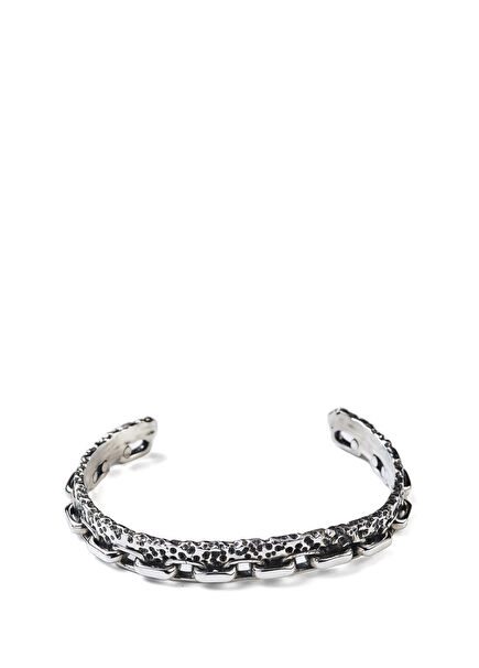 Leroyn Oxidized 925 Sterling Silver Cuff