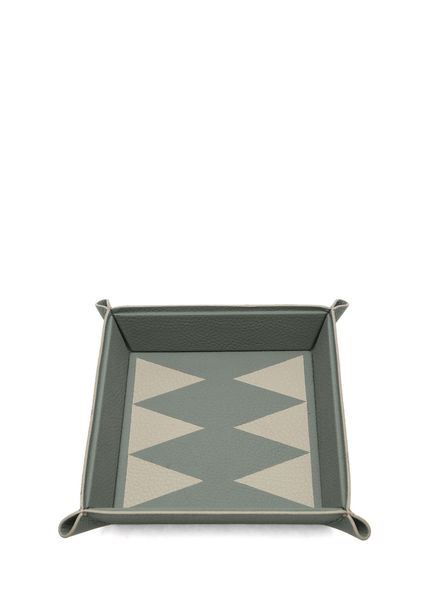 Videpoche Backgammon Square Mink Cream Leather Tra