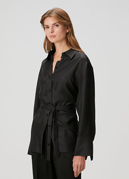Black Silk Shirt