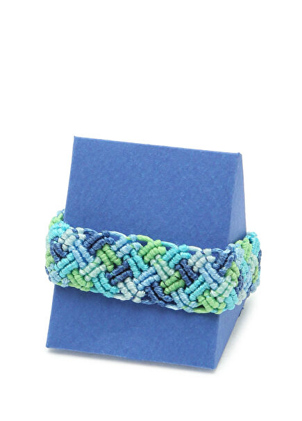 Blue Girl's Macrame Bracelet